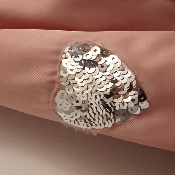 C&C California Girl's Baseball Jacket w/Sequin Patches Size 12 - Picture 5 of 10